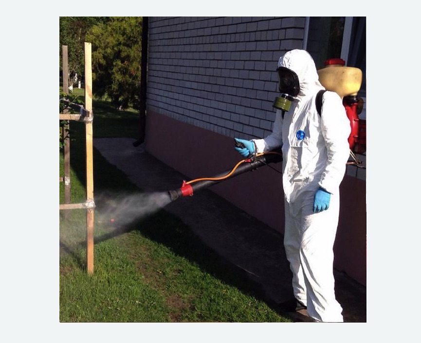 травля клещей на участке в Щёлково